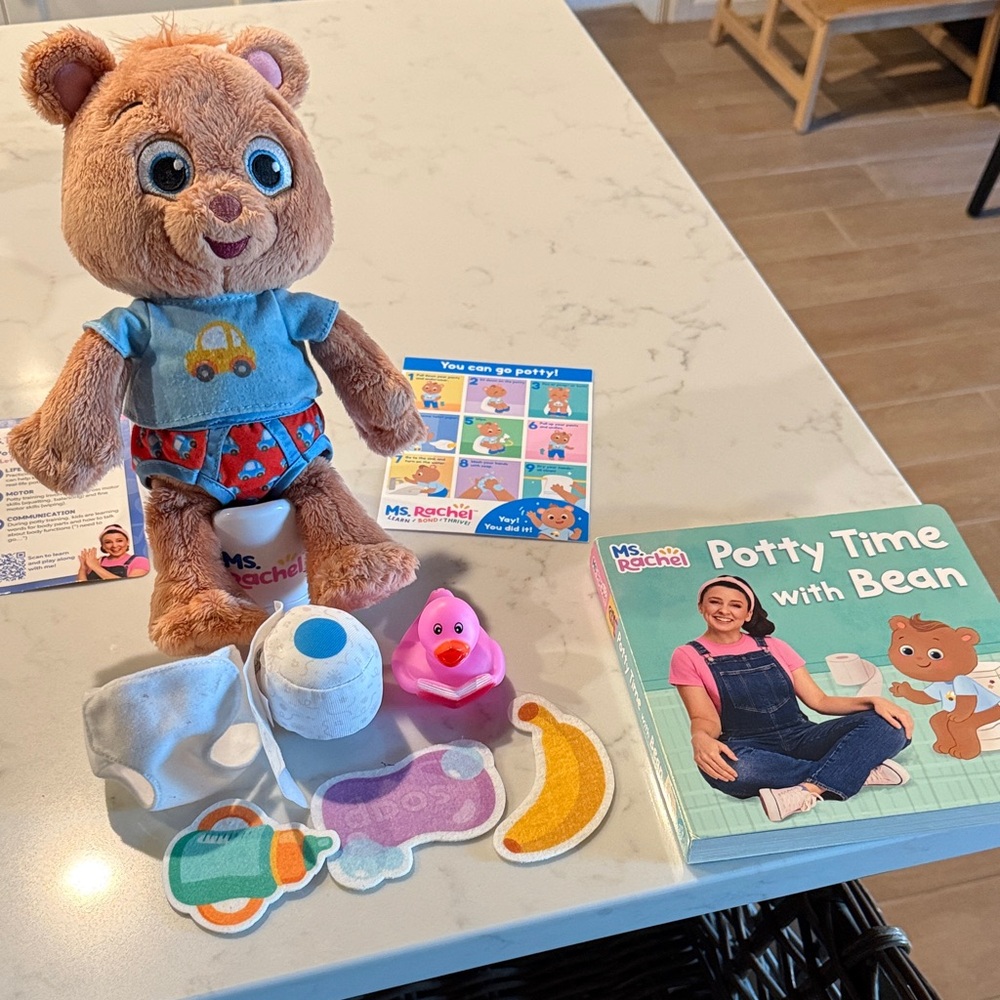 Ms. Rachel - Potty Time with Bean book and toys